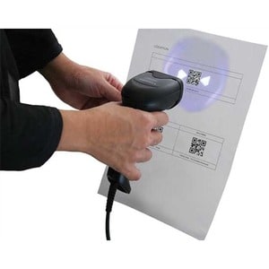 Datalogic QuickScan QD2590 Retail, Hospitality, Government Handheld Barcode Scanner - Cable Connectivity - Black - 2D, 1D 