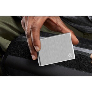Seagate One Touch STKG2000401 1.95 TB Solid State Drive - External - Silver - USB 3.1 Type C