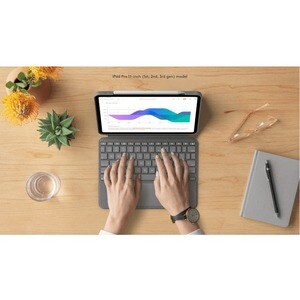 Logitech Combo Touch Keyboard/Cover Case for 27.9 cm (11") Apple iPad Pro, iPad Pro (2nd Generation), iPad Pro (3rd Genera