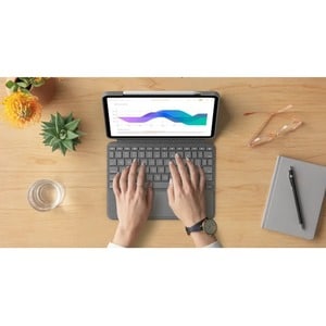 Logitech Combo Touch Keyboard/Cover Case (Folio) for 27.9 cm (11") Apple iPad Pro, iPad Pro (2nd Generation), iPad Pro (3r