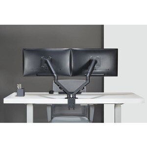 Neomounts Neomounts Pro Desk Mount for Display Screen, LCD Display - Black - Height Adjustable - 2 Display(s) Supported - 