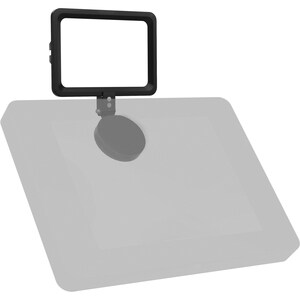 CTA Digital Magnetic LED Light Panel for Enhanced Virtual Communication (Black) - Steel Mount - Black