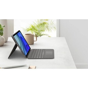 Cover tastiera Logitech Folio Touch per 27,9 cm (11") Apple iPad Air (4a generazione) Tablet - Grigio - Resistente ai graf