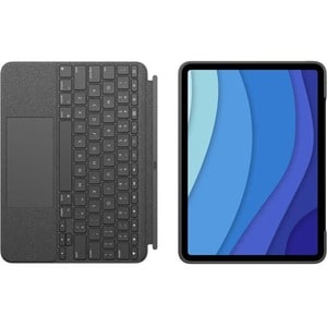 Logitech Combo Touch Keyboard/Cover Case for 27.9 cm (11") Apple, Logitech iPad Pro (3rd Generation), iPad Pro (2nd Genera