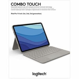 Logitech Combo Touch Keyboard/Cover Case for 11" Apple iPad Pro (3rd Generation), iPad Pro (2nd Generation), iPad Pro Tabl