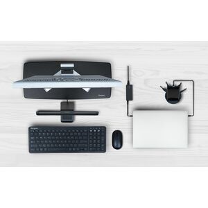 Targus AWE804GL Monitor Riser - 14.97 kg Load Capacity - Black - For Monitor - Pull-out Drawer, Adjustable