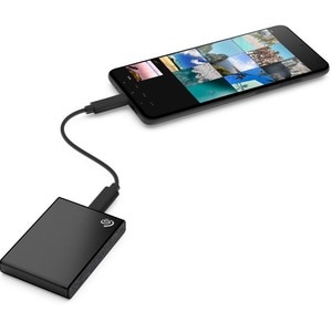 Seagate One Touch STKG1000400 1000 GB Solid State Drive - 2.5" External - SATA - Black - USB 3.1 Type C