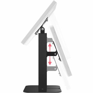 CTA Digital Dual VESA Compatible Table Mount for POS (Black) - Table, Countertop - Metal, Steel - Black - For Shop, Classr