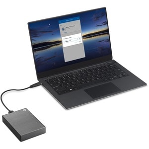 Seagate One Touch STKY1000404 1 TB Portable Hard Drive - External - Space Gray - Notebook Device Supported - USB 3.0