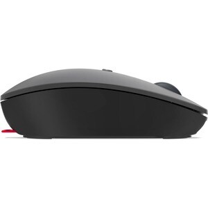 Lenovo GO Mouse - Bluetooth/Radio Frequency - USB Type C - Blue Optical - 5 Button(s) - 6 Programmable Button(s) - Black -