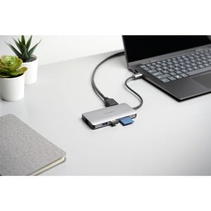 Kensington UH1400P USB Type C Docking Station for Notebook/Tablet/Smartphone/Monitor - Memory Card Reader - SD - 85 W - Po