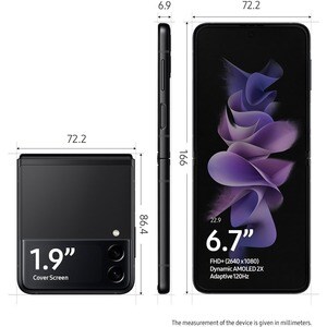 Samsung Galaxy Z Flip3 5G SM-F711W 256 GB Smartphone - 6.7" Flexible Folding Screen Dynamic AMOLED Full HD Plus 1080 x 264