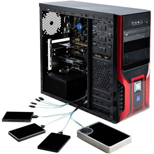 StarTech.com 8 Port SATA PCIe Card, PCI Express 6Gbps SATA Expansion Card with 4 Controllers, PCI-e x4 Gen 2 to SATA III A