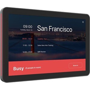 Logitech Room Scheduling Touch Screen - Graphite - Glass