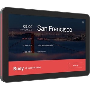 Logitech Room Scheduling Touch Screen - Graphite - Glass