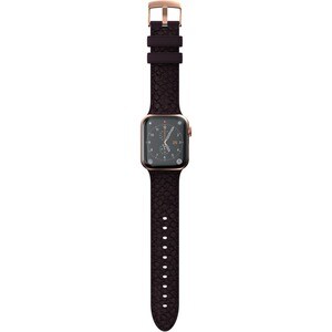 Correa para reloj Njord Eldur SL14123 - 1 - Violeta - Silicona, Acero Inoxidable, Cuero Vegetal, Cuero de salmón