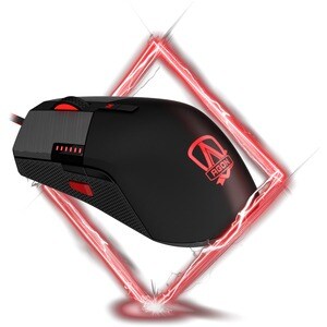 AOC AGON AGM700 Rato para jogos - USB 2.0 - Ótico - 8 Taste(n) - 8 Programmable Button(s) - Preto - Cabo - 16000 dpi - Rod