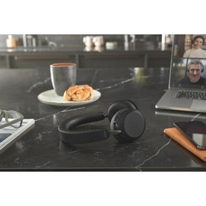 Jabra Evolve2 75 Wireless On-ear Stereo Headset - USB-C - For MS Teams - Black - Binaural - Ear-cup - 3000 cm - Bluetooth 