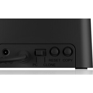 ICY BOX IB-2502CL-U3 Drive Dock - USB 3.0 Host Interface - UASP Support External - Black - 2 x HDD Supported - 2 x Total B