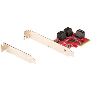 StarTech.com SATA-Controller - Serial ATA/600 - PCI Express x4 - Plug-in-Karte - 6 Gesamtzahl SATA-Anschluss/Anschlüsse - 