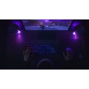 Logitech G LIGHTSYNC G560 2.1 蓝牙 扬声器系统 - 120 W RMS - 40 Hz 到 18 kHz - 7.1 DTS: X Ultra, Surround Sound - USB