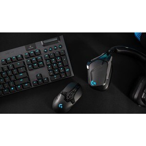 Logitech G G913 游戏键盘 - 无线 连接 - USB 接口 - RGB LED - 英文 - 黑 - 机械 按键开关 - 蓝牙 - 播放/暂停, 音量控制, 静音, G 键, 媒体中心, 音量控制 热键 - 铬操作系统 - PC