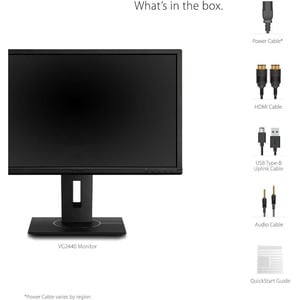 ViewSonic Graphic VG2440 59,9 cm (23,6 Zoll) Full HD LED-Monitor - 16:9 Format - Schwarz - 609,60 mm Class - MVA-Technolog