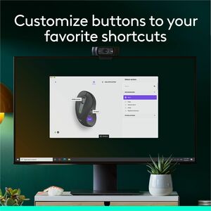 Logitech Signature M650 L Left (Graphite) - Optical - Wireless - Bluetooth/Radio Frequency - Graphite - USB - 2000 dpi - S