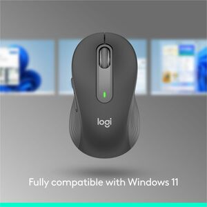 Logitech Signature M650 L Full Size Wireless Mouse - For Large Sized Hands, 2-Year Battery, Silent Clicks, Blue - Optical 