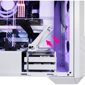 Cooler Master HAF 500 Computer Case - Mid-tower - White - Steel, Mesh, Plastic, Tempered Glass - 4 x Bay - 4 x 7.87" , 4.7