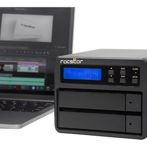 Rocstor Rocpro U33 USB Type-C Desktop RAID Storage - Rocstor Rocpro U33 Professional Desktop RAID -16TB (2x8TB) HDD Instal