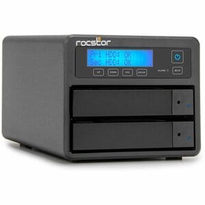 Rocstor Rocpro U33 USB Type-C Desktop RAID Storage - Rocstor Rocpro U33 Professional Desktop RAID -20TB (2x10TB) HDD Insta