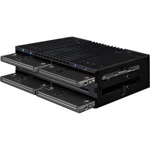 Icy Dock FlexiDOCK MB024SP-B Drive Enclosure 12Gb/s SAS, SATA/600 - Serial ATA/600 Host Interface External - Black - Hot S