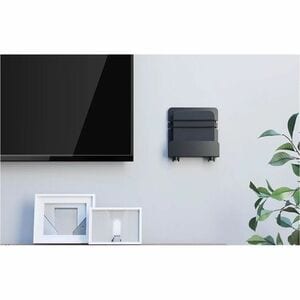 Support Lecteur Multimédia Neomounts - 140 mm x 128 mm x 46 mm x - Acier - 1 - Noir - 5 kg Capacité de Charge - Réglable, 