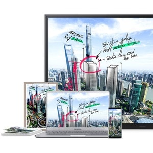 Samsung Flip 2 WM85R 85" Class LCD Touchscreen Monitor - 6 ms - 214.9 cm (84.6") Viewable - Infrared - 3840 x 2160 - 4K UH