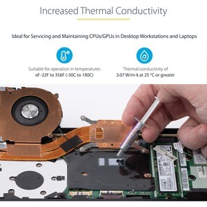 Pâte Thermique PC - Graisse Thermique pour Processeur, Lot de 5 Seringues Refermable (1,5g/Chacune) - GPU/CPU RoHS/CE - 3,