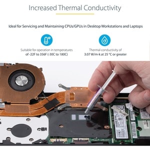 StarTech.com 5 Jeringuillas de 1.5g Resellables de Pasta Térmica de Alto Rendimiento para CPU - Compuesto Térmico Óxido de