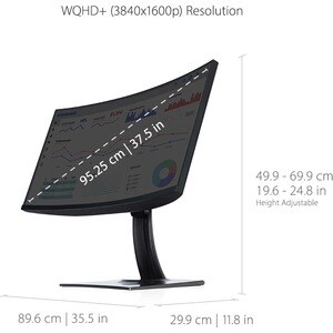 ViewSonic ColorPro VP3881a 38 Zoll Class UW-QHD+ Gekrümmter Bildschirm LED-Monitor - 21:9 Format - 95,3 cm (37,5 Zoll) Vie