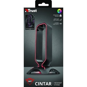 Trust Cintar Headset-Halterung - 25,5 cm Höhe x 13 cm Breite x 13 cm Tiefe - Schwarz