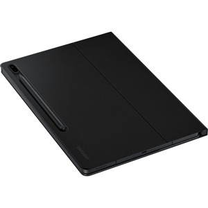 Samsung Book Cover Keyboard/Cover Case (Book Fold) for 31.5 cm (12.4") Samsung Galaxy Tab S7+ Tablet - Black - Bacterial R