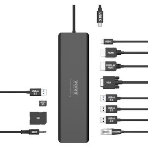 Port Connect USB Type C Docking Station for Desktop PC, Notebook - Memory Card Reader - SD - 60 W - 1 Displays Supported -