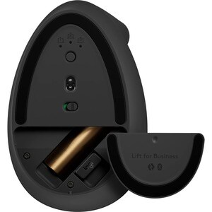 Logitech Lift Maus - Bluetooth/Radio-Frequenz - USB Typ-A - Optisch - 6 Taste(n) - 4 Programmable Button(s) - Graphit - Ka