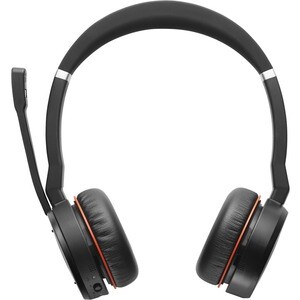 Jabra Evolve 75 Wireless On-ear Stereo Headset - Black - Binaural - Ear-cup - 3000 cm - Bluetooth - 150 Hz to 6.80 kHz - N