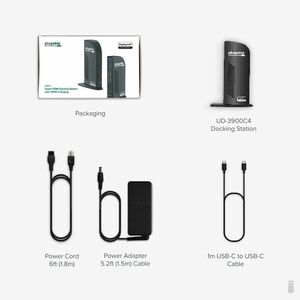 Plugable 14-in-1 USB C Docking Station with 4x HDMI, Quad Dock with 100W Charging, 4x HDMI Displays - Compatible with Mac,