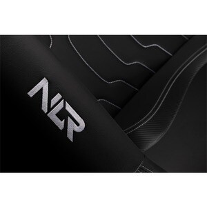 Next Level Racing Elite Gaming Chair Black Leather Edition - For Game - Leather, Aluminum, Suede, PU Leather - Black