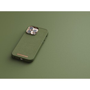 Funda Njord - para Apple iPhone 14 Pro Max Smartphone - Oliva - Resistente a Caídas, Resistencia a arañazos, Antipolvo, Re