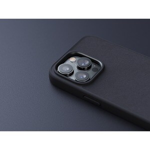 Funda Njord - para Apple iPhone 14 Pro Max Smartphone - Negro - Resistente a Caídas, Resistencia a arañazos, Antipolvo - Piel