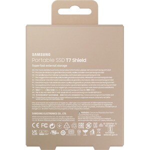 Samsung T7 MU-PE1T0K/WW 1 TB Portable Rugged Solid State Drive - External - Moonrock Beige - Desktop PC, MAC Device Suppor