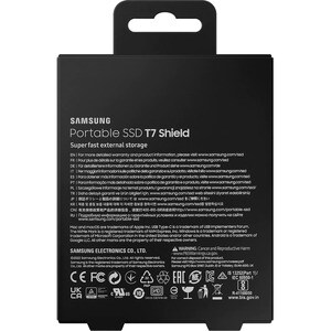 Samsung T7 MU-PE1T0S/WW 1 TB Portable Rugged Solid State Drive - External - Black - Desktop PC, MAC Device Supported - USB
