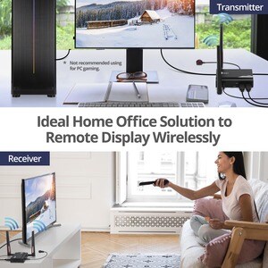SIIG Full HD Wireless HDMI Extender - Receiver - Receives 1080p HDMI A/V signals wirelessly without complicated cable or w